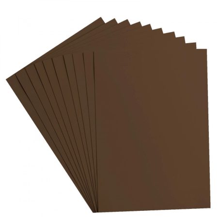 Alapkarton 10 ív - A4 - Hazelnut - Mogyoróbarna - Cardstock paper smooth