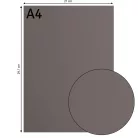 Alapkarton 10 ív - A4 - Concrete - Betonszürke - Cardstock paper smooth