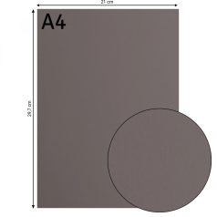   Alapkarton 10 ív - A4 - Concrete - Betonszürke - Cardstock paper smooth