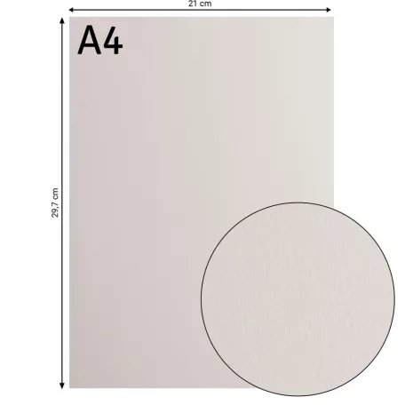 Alapkarton 10 ív - A4 - Cool grey - Hideg szürke - Cardstock paper smooth