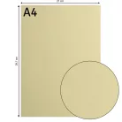 Alapkarton 10 ív - A4 - Pudding - Bézs - Cardstock paper smooth