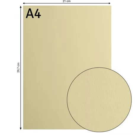 Alapkarton 10 ív - A4 - Pudding - Bézs - Cardstock paper smooth
