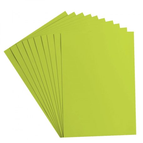 Alapkarton 10 ív - A4 - Lime - Lime - Cardstock paper smooth