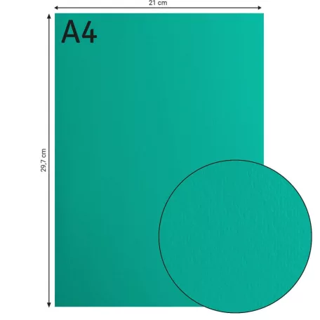 Alapkarton 10 ív - A4 - Spa - Türkiz - Cardstock paper smooth