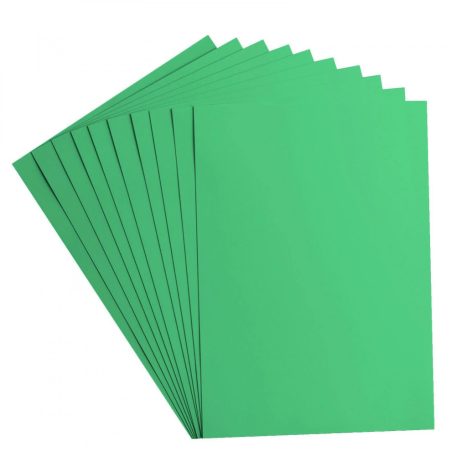Alapkarton 10 ív - A4 - Emerald - Smaragdzöld - Cardstock paper smooth