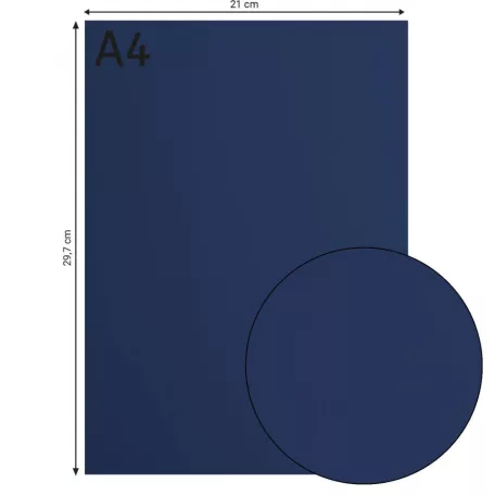 Alapkarton 10 ív - A4 - Maritime - Tengerész kék - Cardstock paper smooth