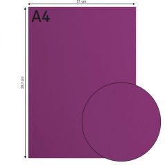   Alapkarton 10 ív - A4 - Mauve - Mályva - Cardstock paper smooth