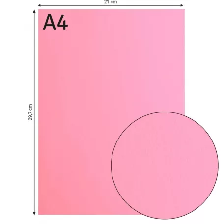 Alapkarton 10 ív - A4 - Pink - Rózsaszín - Cardstock paper smooth