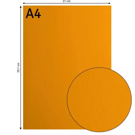 Alapkarton 10 ív - A4 - Mango - Mango - Cardstock paper smooth