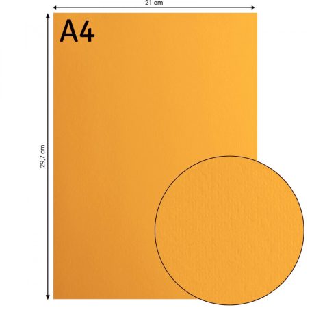 Alapkarton 10 ív - A4 - Grapefruit - Grapefruit - Cardstock paper smooth