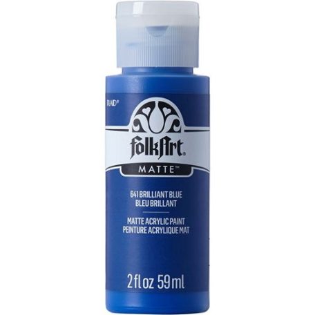 Folkart Akrilfesték - matt - 59 ml - Brilliant Blue - Acrylic Matte (1 db)