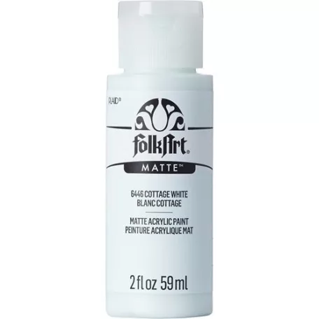 Folkart Akrilfesték - matt - 59 ml - Cottage White - Acrylic Matte (1 db)