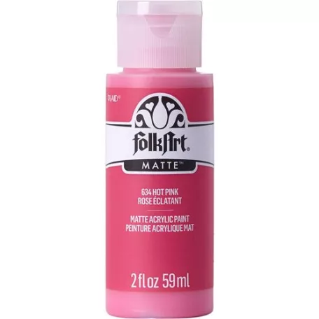Folkart Akrilfesték - matt - 59 ml - Hot Pink - Acrylic Matte (1 db)