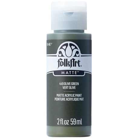 Folkart Akrilfesték - matt - 59 ml - Olive Green - Acrylic Matte (1 db)