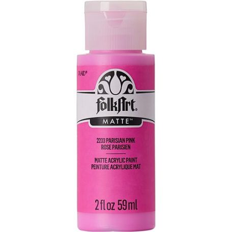 Folkart Akrilfesték - matt - 59 ml - Parisian Pink - Acrylic Matte (1 db)