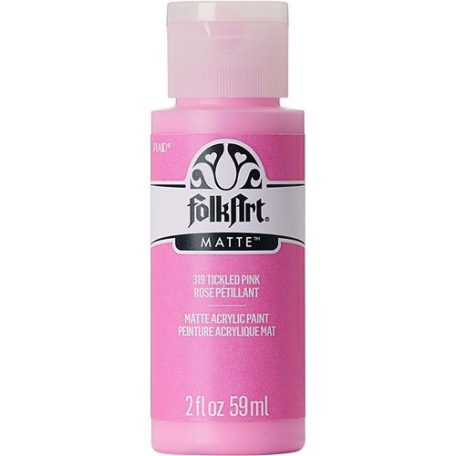 Folkart Akrilfesték - matt - 59 ml - Tickled Pink - Acrylic Matte (1 db)