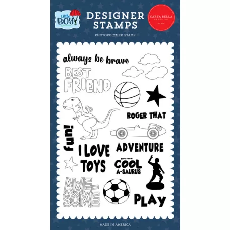 Carta Bella Szilikonbélyegző  - Clear Stamps - Always Be Brave - Little Boy (1 db)