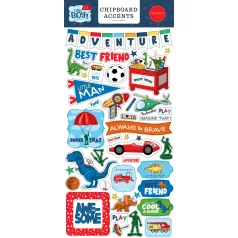   Carta Bella Chipboard 6"X12" - Chipboard Accents - Little Boy (1 ív)