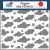Carta Bella Stencil 6" (15 cm) - Stencil - Cool Clouds And Stars - Little Boy (1 csomag)