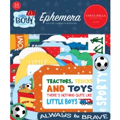 Carta Bella Kivágatok  - Ephemera - Little Boy (1 csomag)