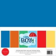   Carta Bella Papírkészlet 12" (30 cm) - Coordinating Solids Paper Pack - Little Boy (6 lap)