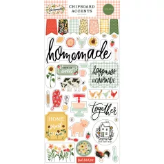   Carta Bella Chipboard 6"X12" - Chipboard Accents - Homemade (1 ív)
