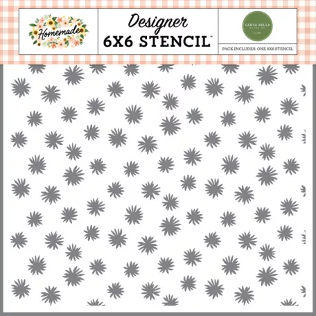 Carta Bella Stencil 6" (15 cm) - Stencil - Dreamy Daisy - Homemade (1 csomag)