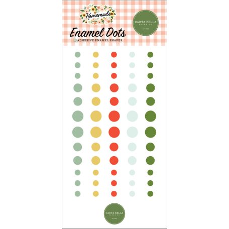 Carta Bella Díszítőelem  - Enamel Dots - Homemade (1 csomag)