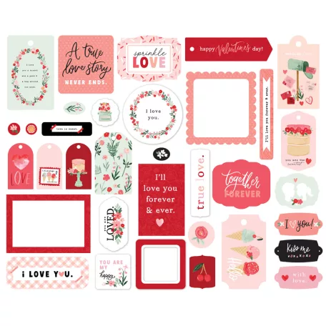 Carta Bella Kivágatok - Frames & Tags - My Valentine (1 csomag)