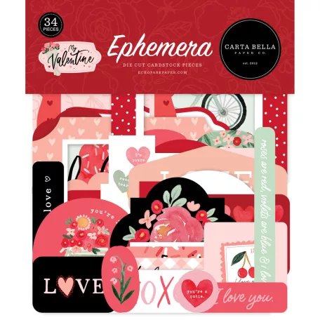 Carta Bella Kivágatok  - Ephemera - My Valentine (1 csomag)