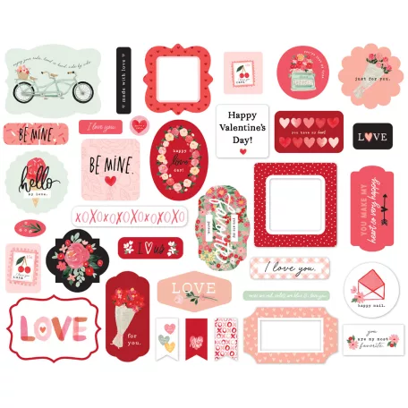 Carta Bella Kivágatok  - Ephemera - My Valentine (1 csomag)