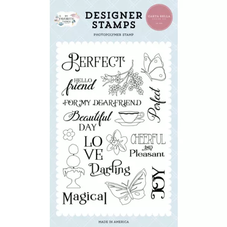 Carta Bella Szilikonbélyegző  - Clear Stamps - For My Dear Friends - My Favorite Things (1 db)