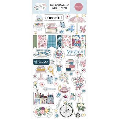 Carta Bella Chipboard 6"X12" - Chipboard Accents - My Favorite Things (1 ív)
