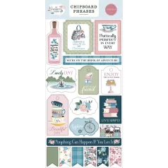   Carta Bella Chipboard 6"X12" - Chipboard Phrases - My Favorite Things (1 ív)