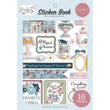 Carta Bella Matrica készlet - Sticker Book - My Favorite Things (16 ív)