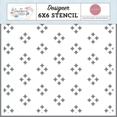 Carta Bella Stencil 6" (15 cm) - Stencil - Glistening Diamonds - My Favorite Things (1 csomag)