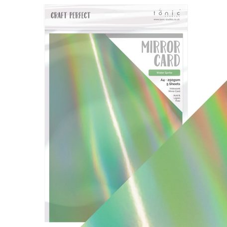 Tonic studios Tükörkarton - Holografikus A4 - Water Sprite - Iridescent Mirror Card (5 ív)
