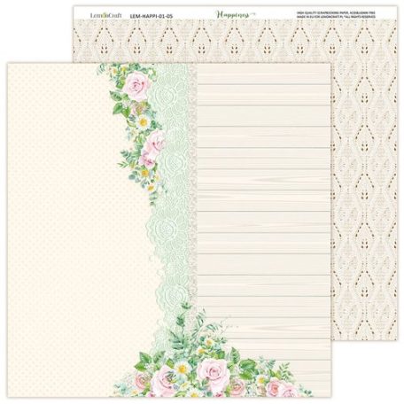 LemonCraft Papírkészlet 8" (20 cm) - Happiness - Scrapbooking Paper Pad (1 csomag)