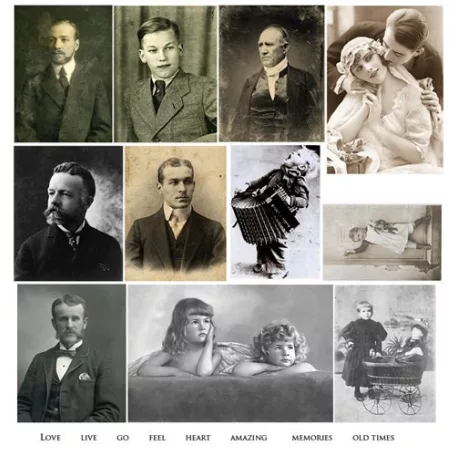 Alchemy of Art Kivágóív - Vintage Photos - Double-sided paper (1 csomag)