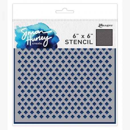Simon Hurley Stencil 6" (15 cm) - Tiny Diamonds - Stencil (1 db)