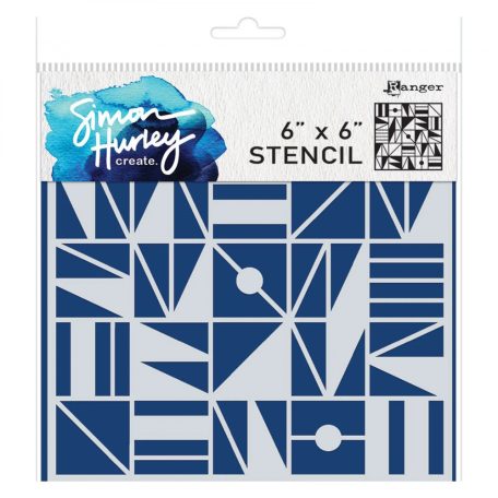 Simon Hurley Stencil 6" (15 cm) - Geometry - Stencil (1 db)