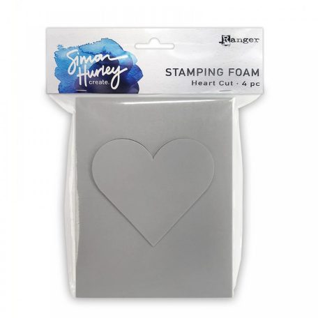 Simon Hurley Bélyegző hab - Heart cut - Stamping Foam (4 db)