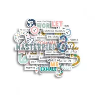   Masterpiece Kivágatok - 52 weeks text - Masterpiece Die-cuts (1 csomag)
