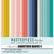   Masterpiece Scrapbook papírkészlet12" (30 cm) - Cardstock Basics #4 - Masterpiece Paper Collection (15 lap)