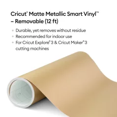   Cricut Visszaszedhető öntapadós fólia 33 cm x 3.6 m - Champagne - Smart Vinyl Removable (1 ív)