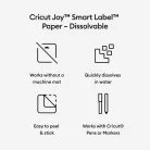 Cricut Ideiglenes fólia 33 cm x 0.9 m - Disolvable White - Joy Smart Labels (1 ív)