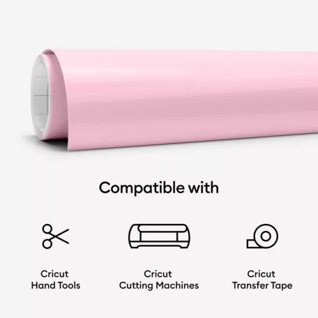 Cricut Öntapadós fólia - színváltós 30 cm x 61 cm - Cold-Activated Light Pink - Magenta - Color-Changing Vinyl Permanent (1 ív)