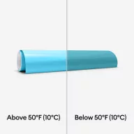   Cricut Öntapadós fólia - színváltós 30 cm x 61 cm - Cold-Activated Light Blue - Turquoise - Color-Changing Vinyl Permanent (1 ív)