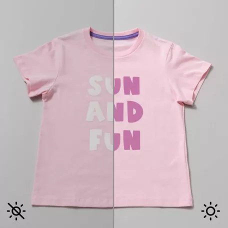 Cricut Vasalható fólia - színváltós 30 cm x 61 cm - UV-Activated Pastel Pink - Color-Changing Iron-On (1 ív)