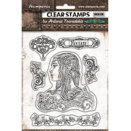 Stamperia Szilikonbélyegző  - Magic Forest - Amazon - Stamperia Clear Stamps (1 csomag)
